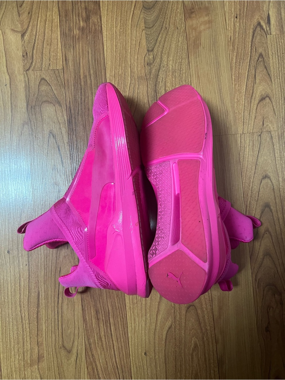Puma Vibrant hot Pink Slip-On Athletic Sneakers